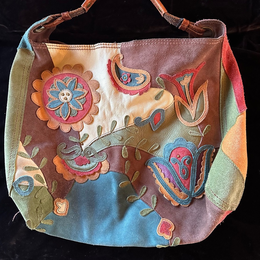 Embroidered Multicolor Women's Bag